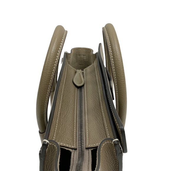 Celine Luggage Drummed Calfskin Shoulder Bag Suri Beige - Picture 7 of 9